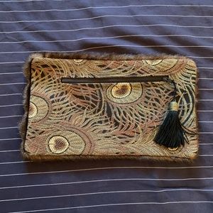 Vintage Mink Clutch Purse/ Bag